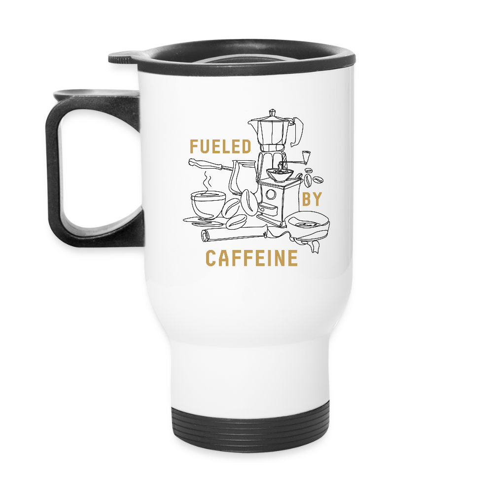 Caffeine | Thermobecher mit Tragegriff - Weiß