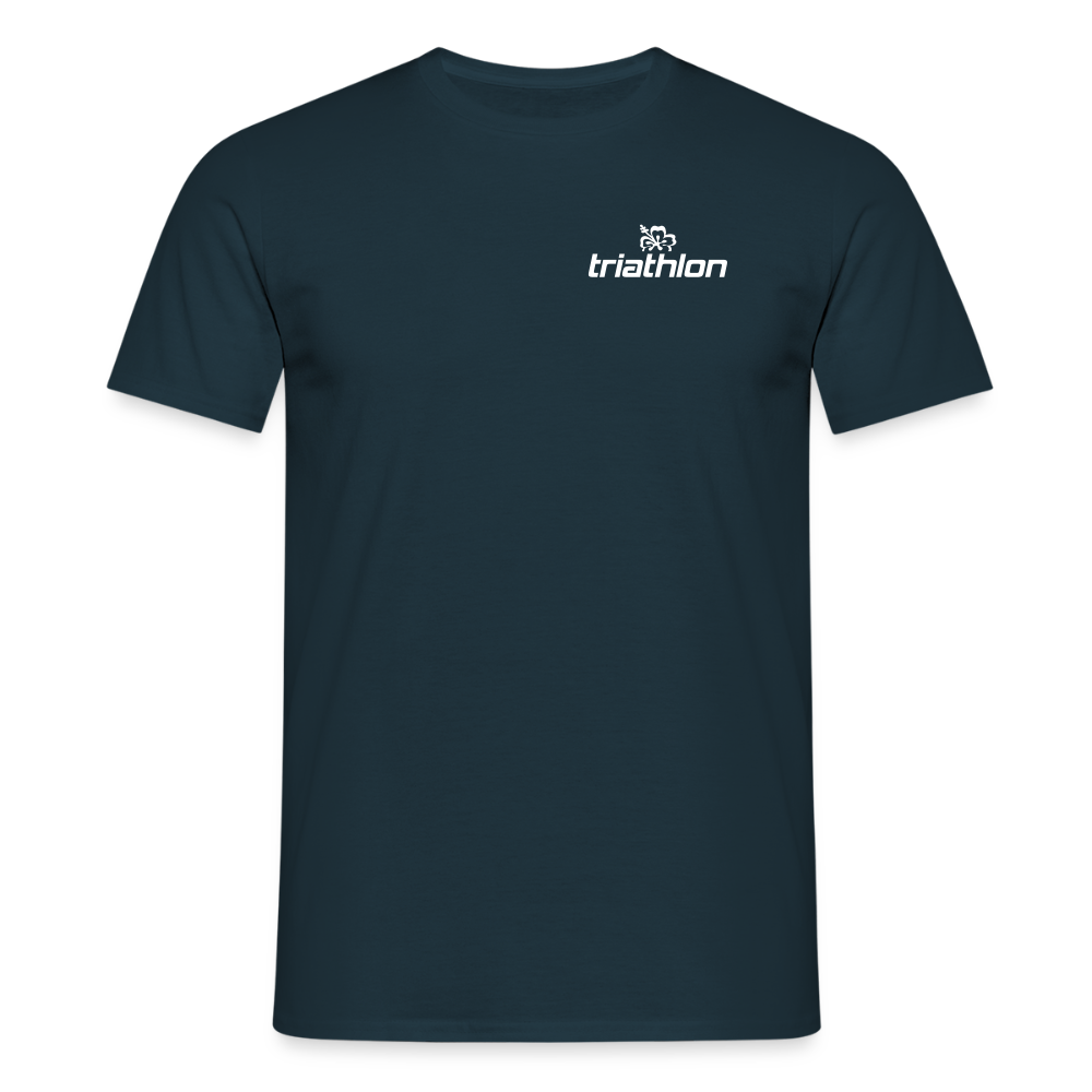 triathlon | T-Shirt Männer mit kleinem weißem Logo - Navy