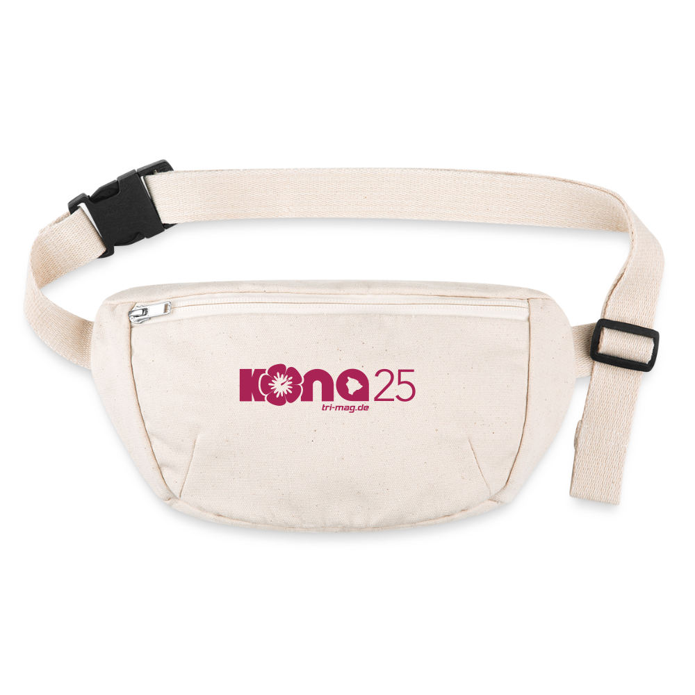 kona25: Gürteltasche | Logo in Magenta - Naturweiß