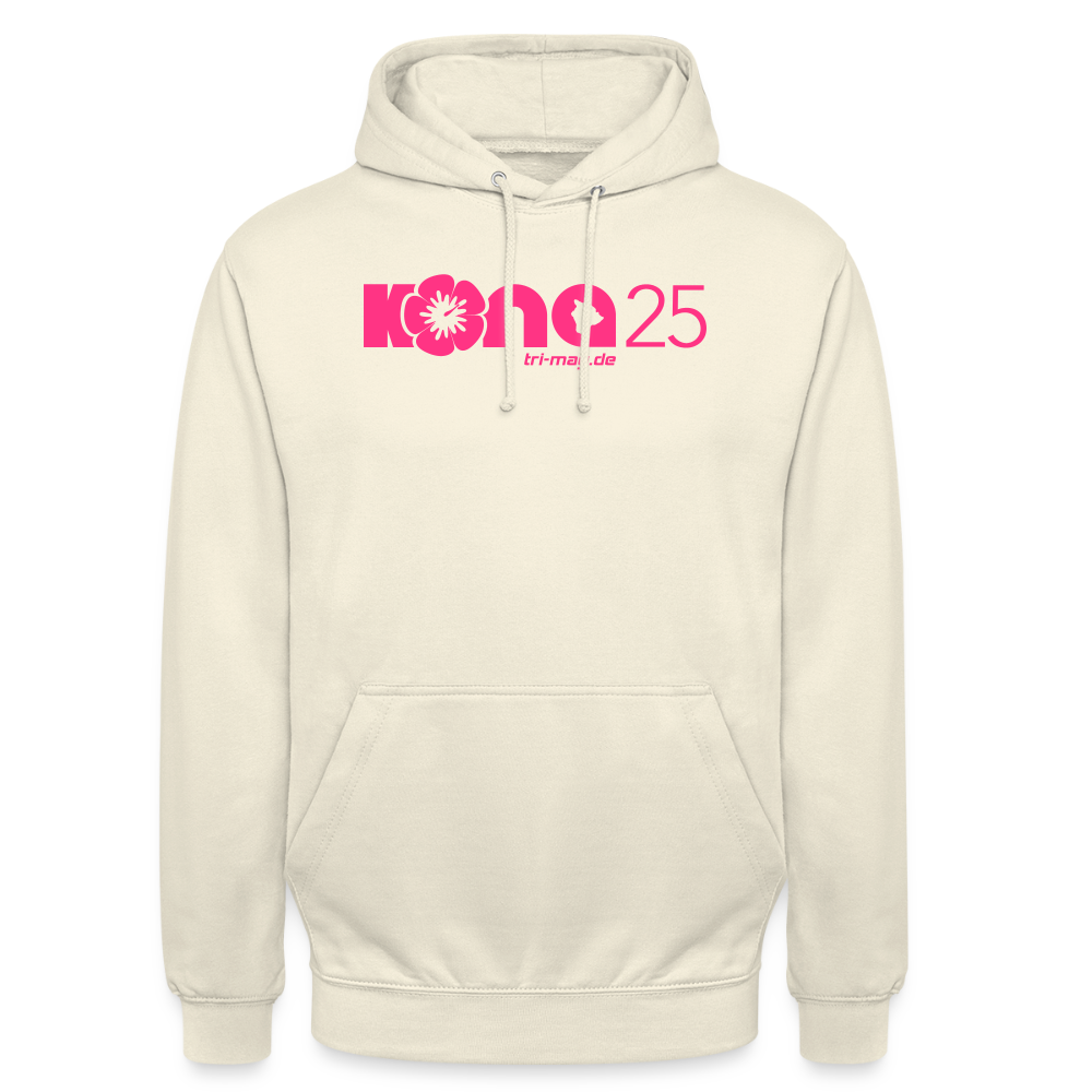 kona25: Unisex Hoodie | Logo in Neonpink - Vanille-Milchshake