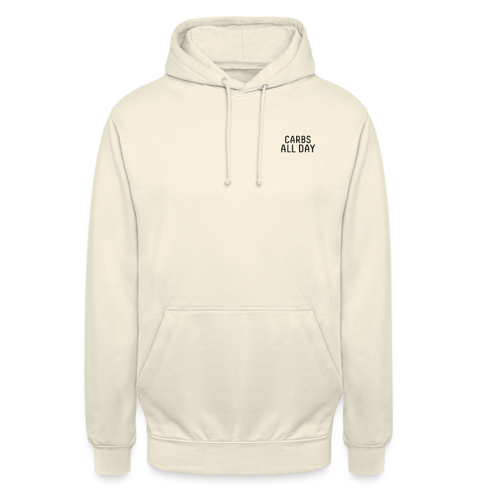CARBS ALL DAY | Unisex Hoodie - Vanille-Milchshake