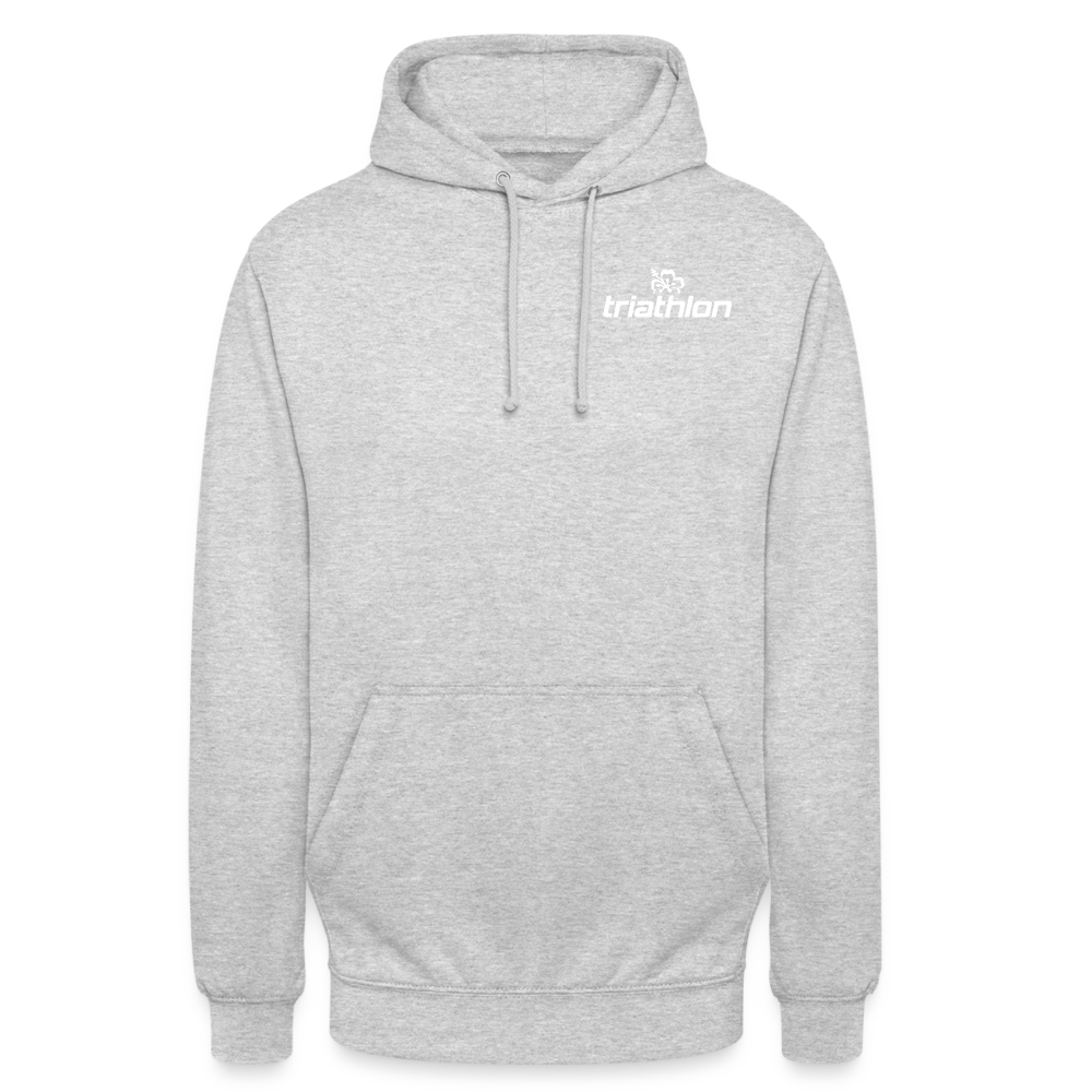 triathlon | Unisex Hoodie - Hellgrau meliert