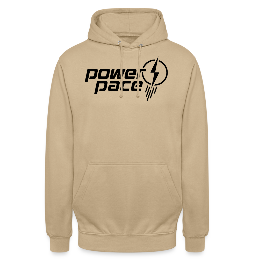 power & pace | Unisex Hoodie - Beige