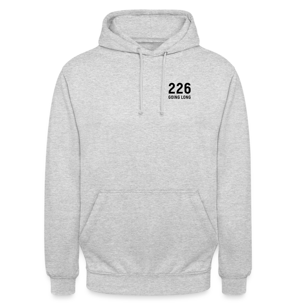 Going Long | Hoodie mit kleiner 226 - Hellgrau meliert