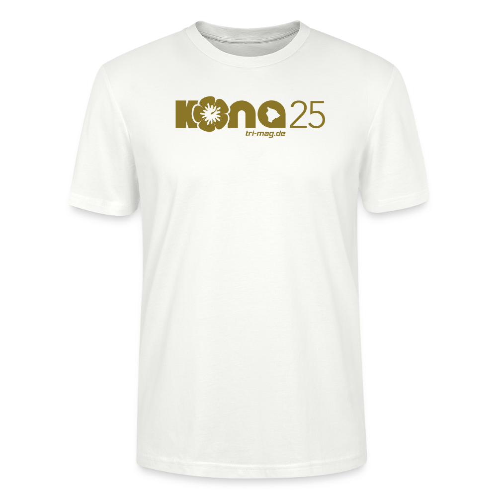 kona25: Unisex T-Shirt | Logo in Gold - Weiß
