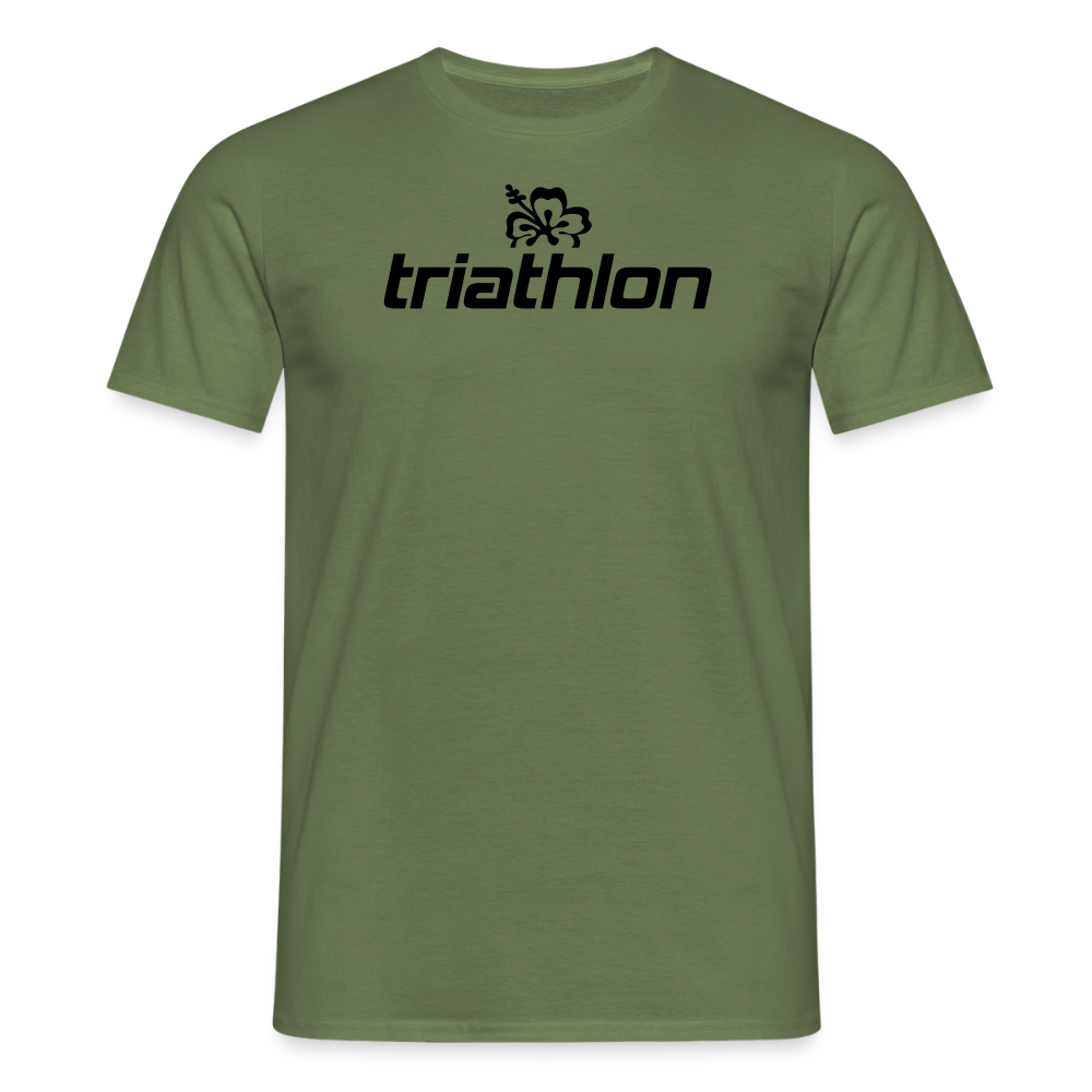 triathlon | T-Shirt Männer mit großem Logo - Militärgrün