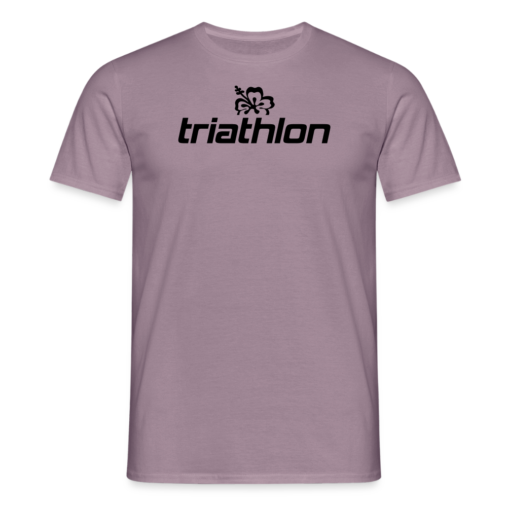 triathlon | T-Shirt Männer mit großem Logo - Lilagrau