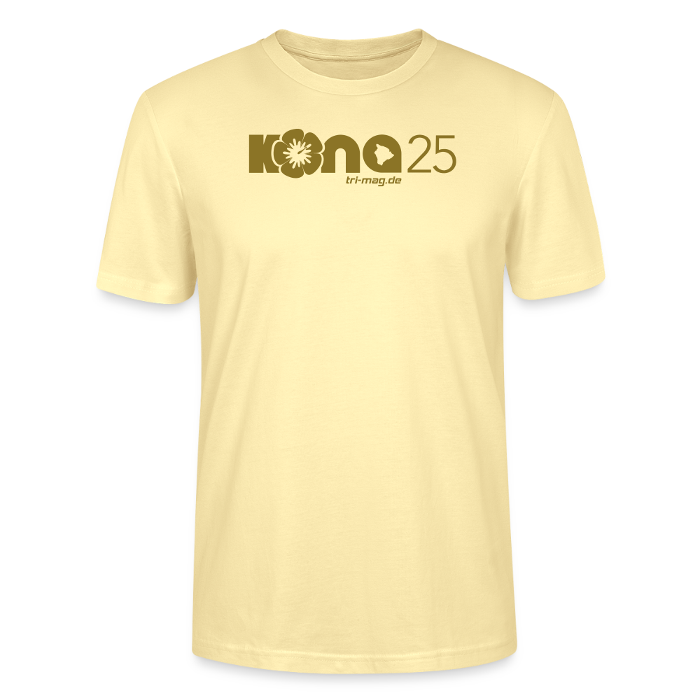 kona25: Unisex T-Shirt | Logo in Gold - Creme