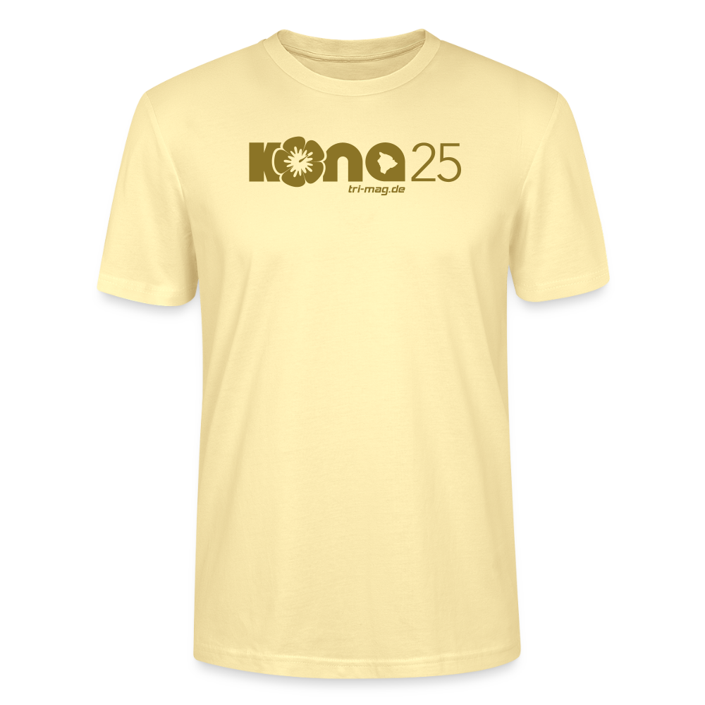 kona25: Unisex T-Shirt | Logo in Gold - Creme