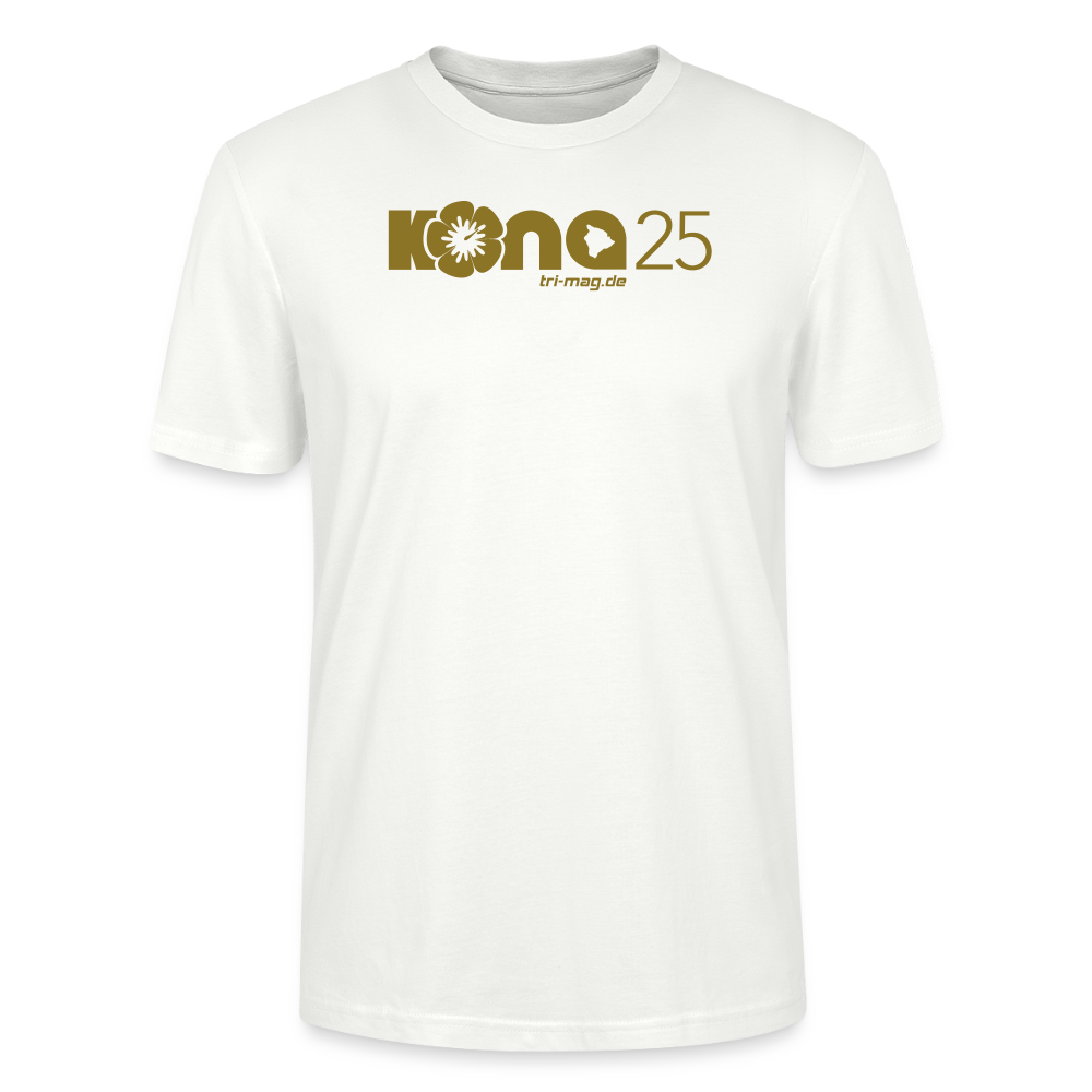 kona25: Unisex T-Shirt | Logo in Gold - Weiß