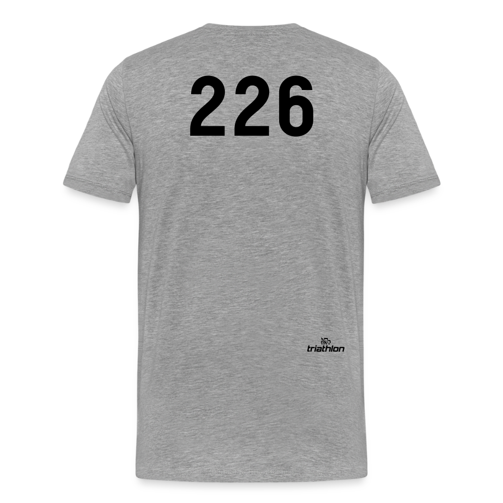Going Long | T-Shirt mit großer 226 - Grau meliert