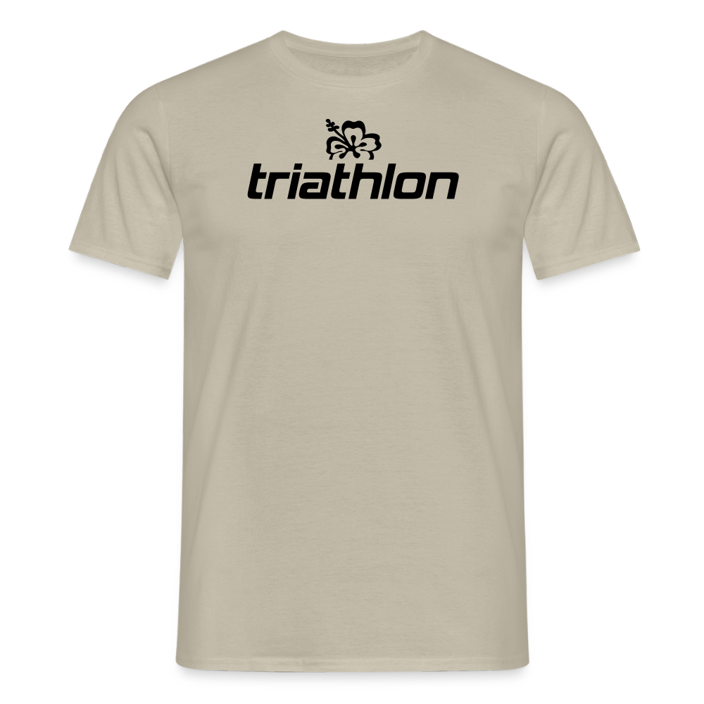 triathlon | T-Shirt Männer mit großem Logo - Sandbeige