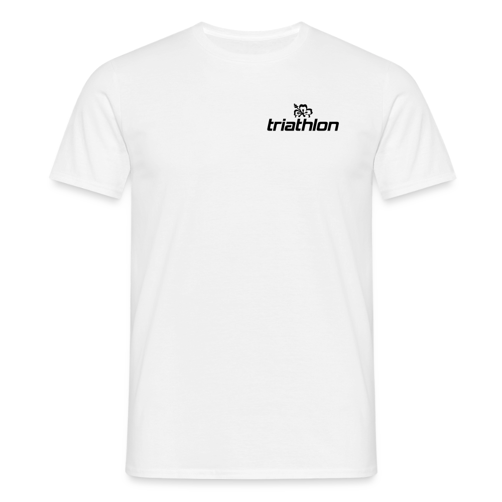 triathlon | T-Shirt Männer mit kleinem schwarzem Logo - Weiß