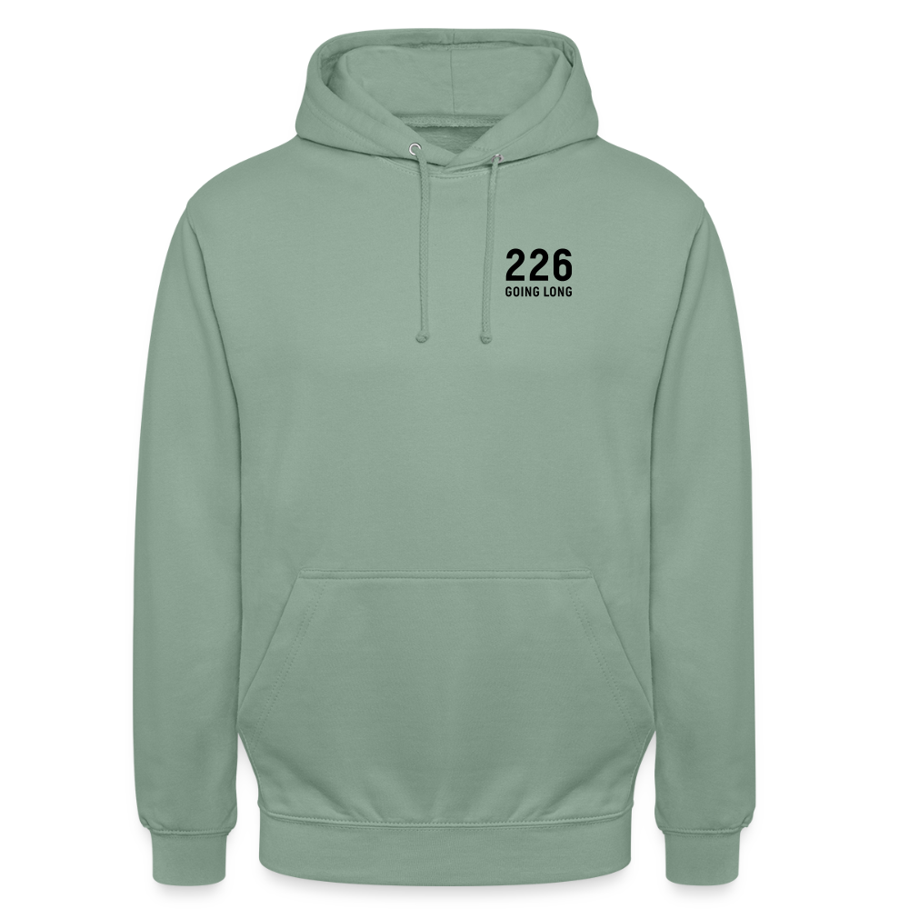 Going Long | Hoodie mit kleiner 226 - Graugrün