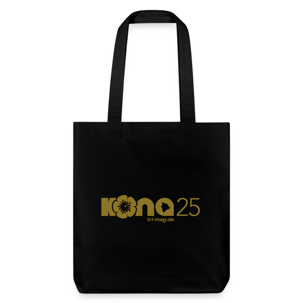 kona25: Stoffbeutel | Logo in Gold - Schwarz