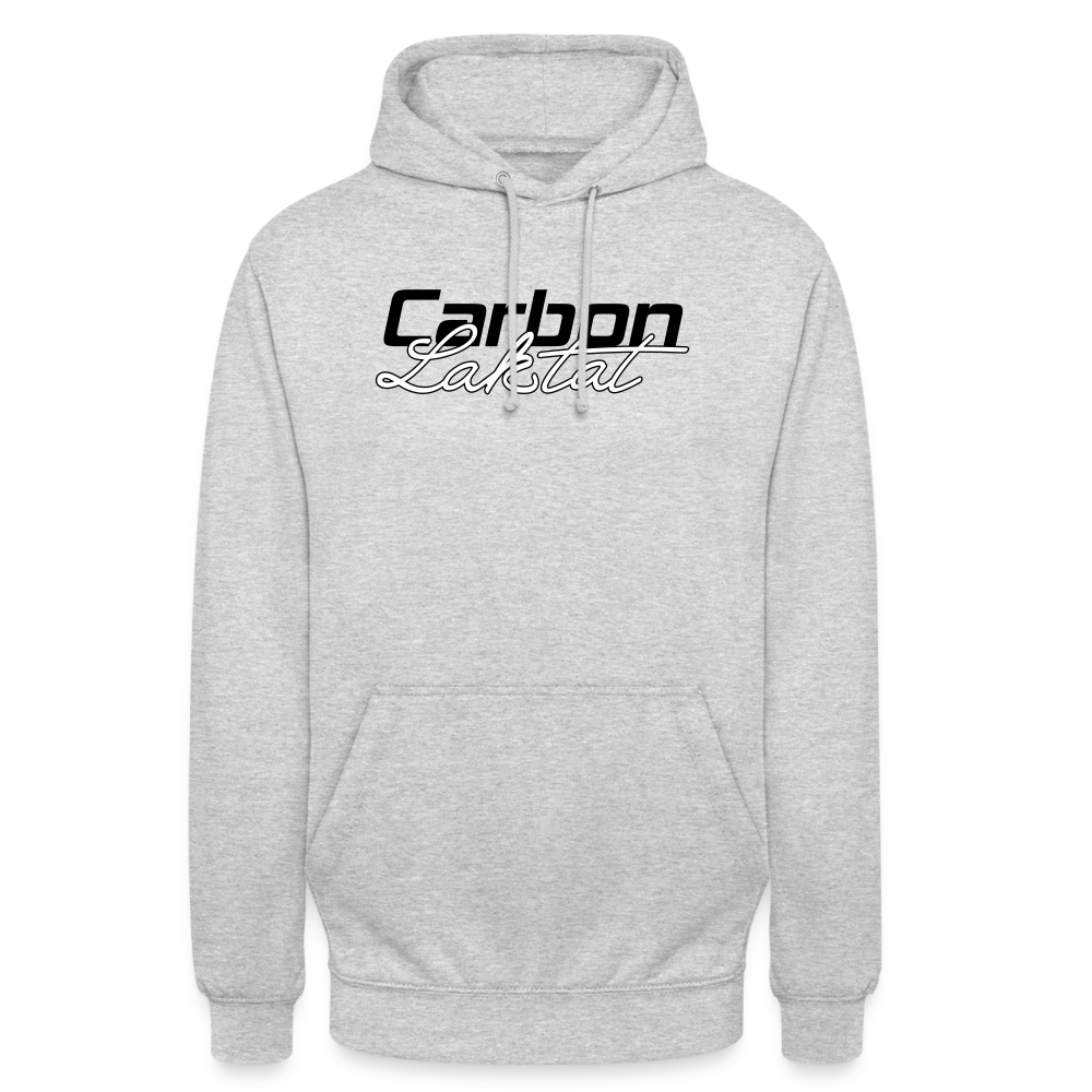 Carbon & Laktat | Unisex Hoodie - Hellgrau meliert