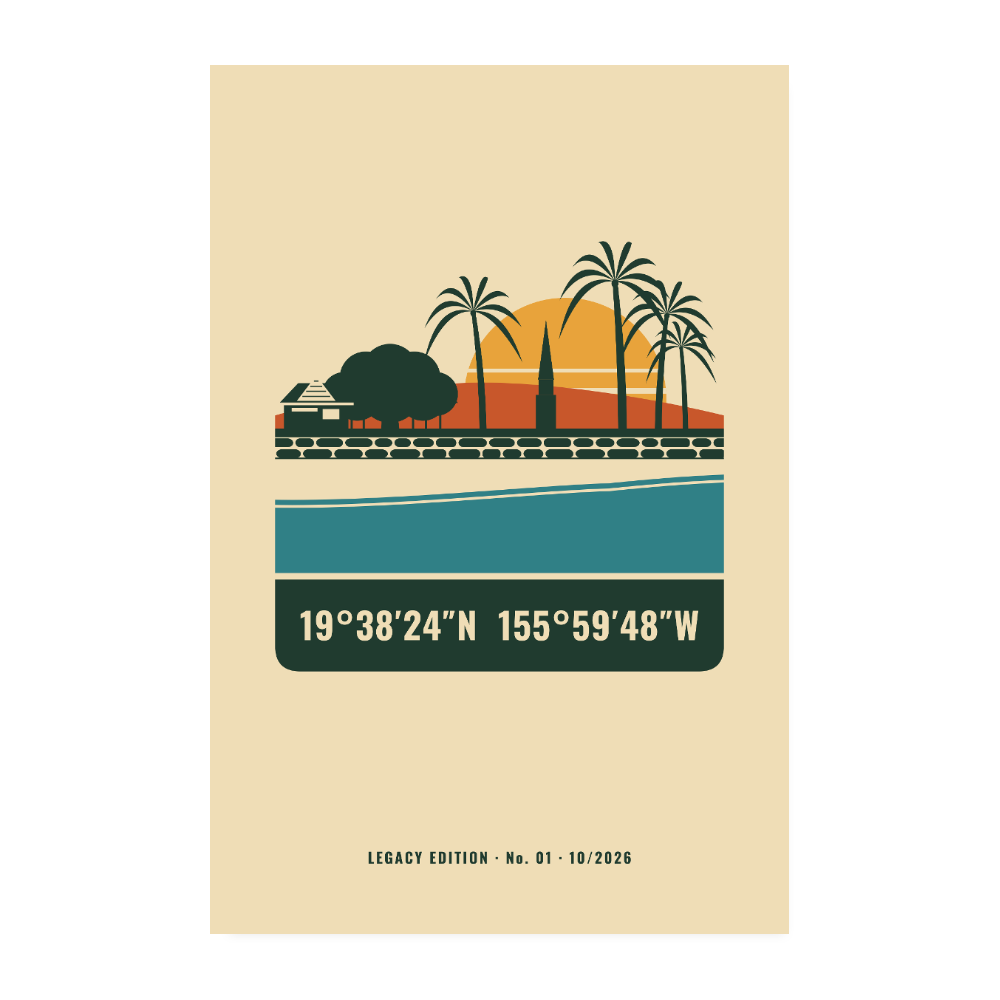 Legacy Edition #01: Dig Me Beach | Poster - Weiß