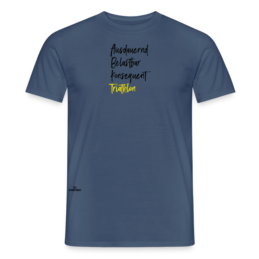 NEU | Charaktereigenschaft | T-Shirt - Dunkles Denimblau