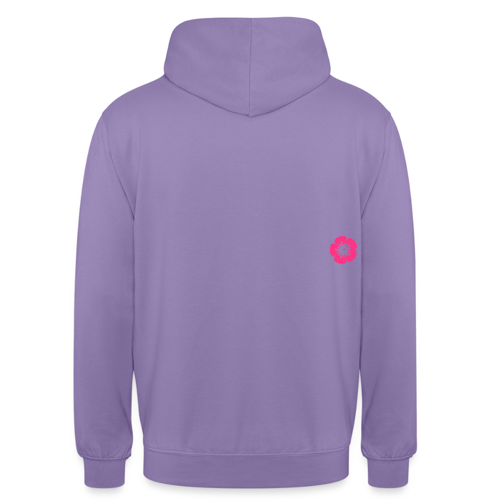 kona25: Unisex Hoodie | Logo in Neonpink - Lavendel