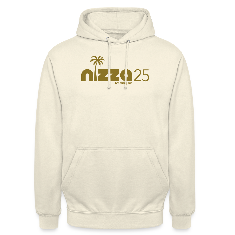 nizza25: Unisex Hoodie | Logo in Gold - Vanille-Milchshake