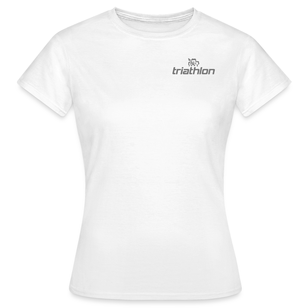 triathlon | T-Shirt Frauen mit kleinem Logo - Weiß