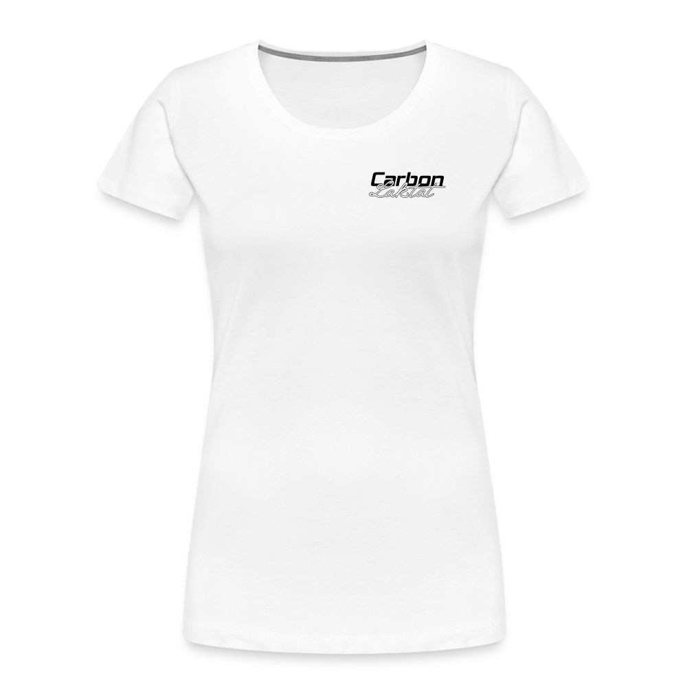 Frauen Bio T-Shirt "Carbon & Laktat" - Weiß