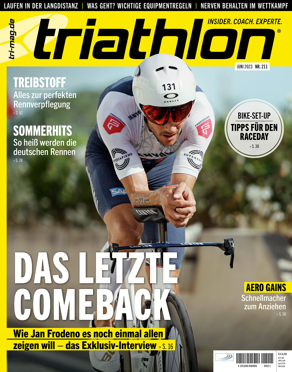 12 Ausgaben: triathlon 2023 komplett