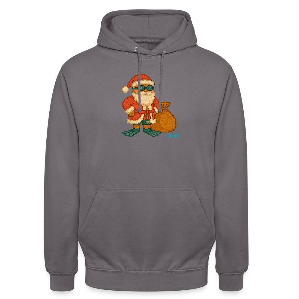 SWIM Weihnachtsmann | Unisex Hoodie - Mittelgrau