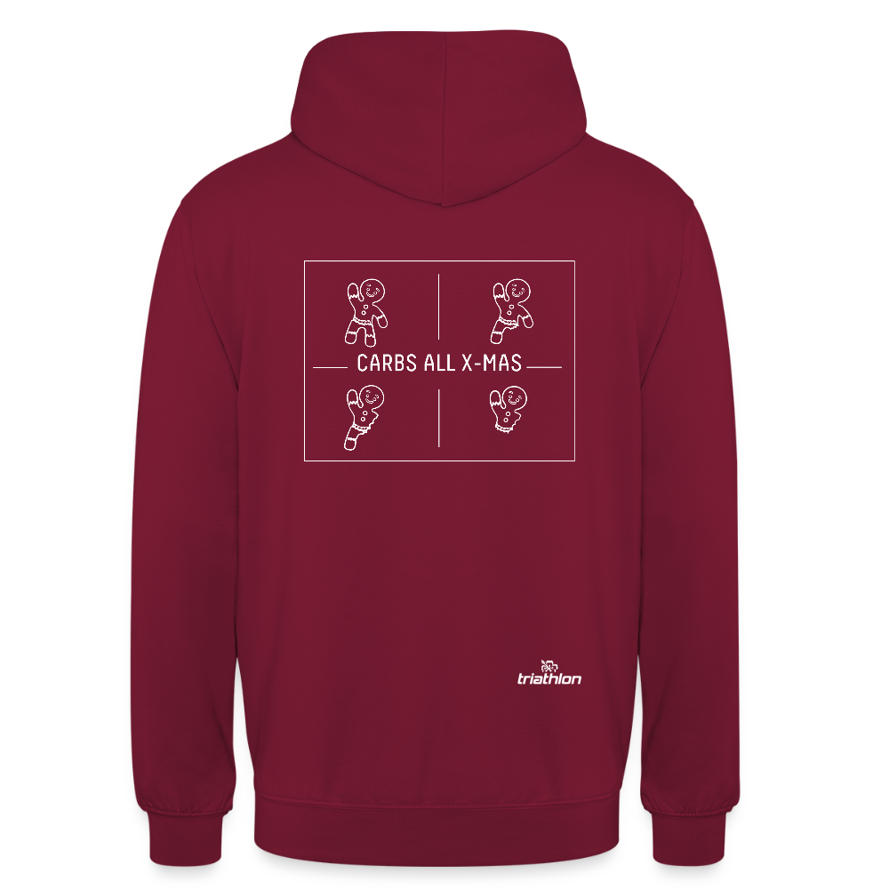 CARBS ALL X-MAS | Unisex Hoodie - Bordeaux