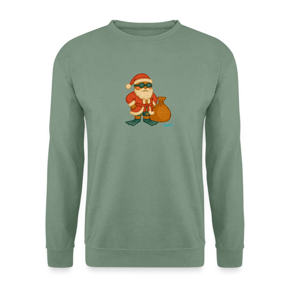 SWIM Weihnachtsmann | Unisex Pullover - Graugrün