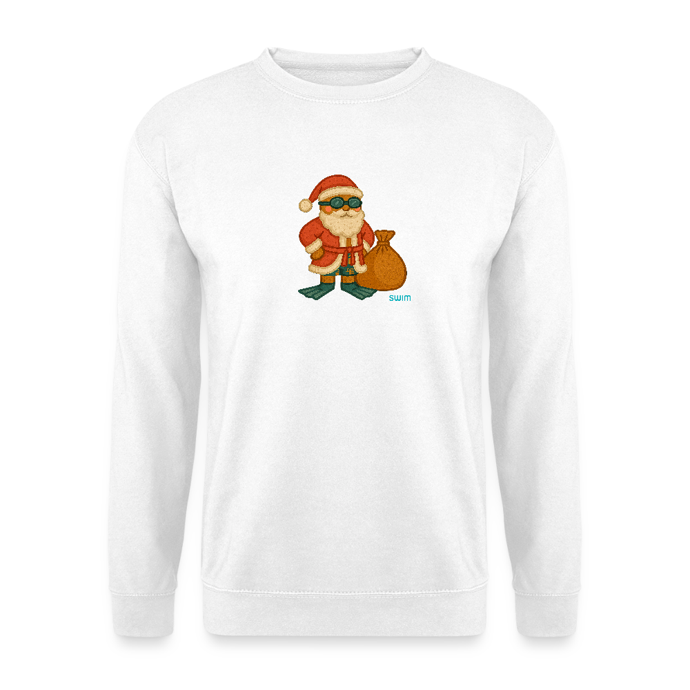 SWIM Weihnachtsmann | Unisex Pullover - Weiß