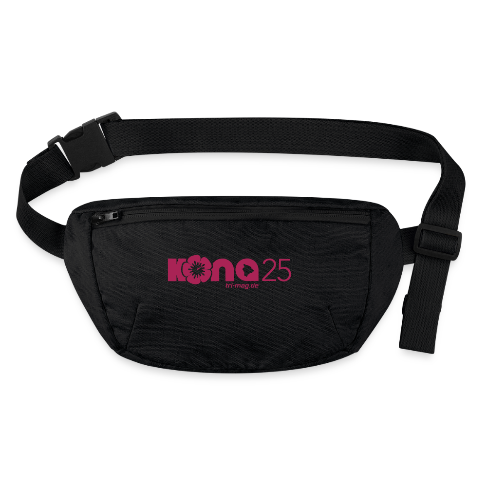 kona25: Gürteltasche | Logo in Magenta - Schwarz