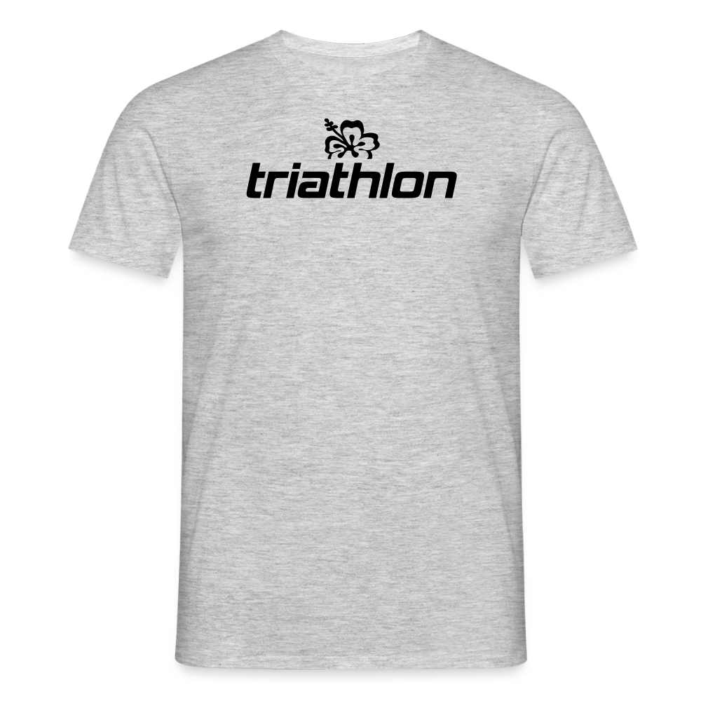 triathlon | T-Shirt Männer mit großem Logo - Grau meliert