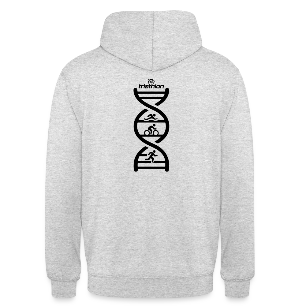 Unisex Hoodie - Hellgrau meliert