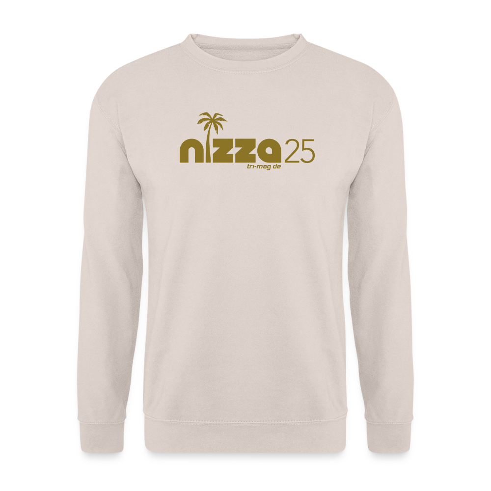 nizza25: Unisex Pullover | Logo in Gold - Sand