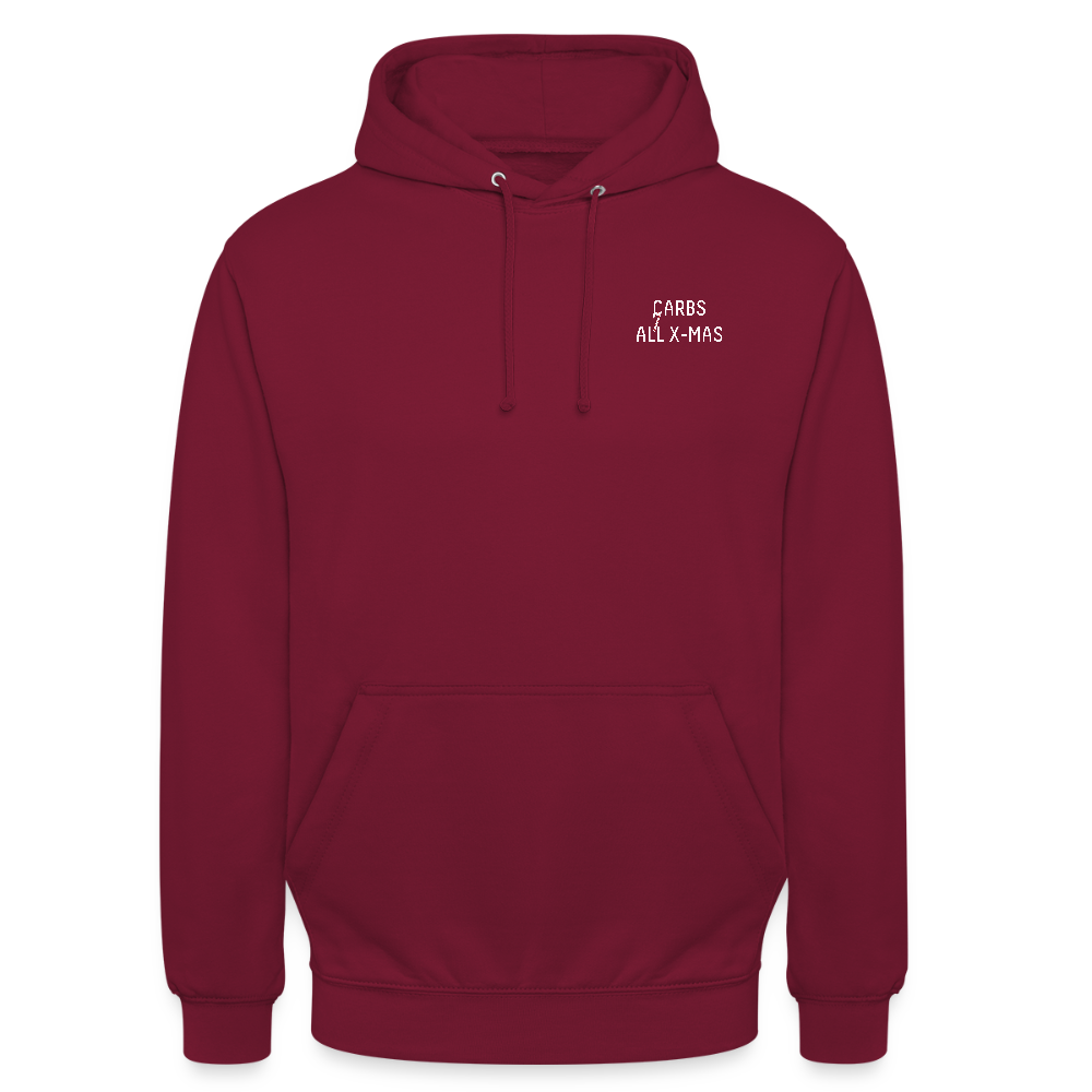 CARBS ALL X-MAS | Unisex Hoodie - Bordeaux