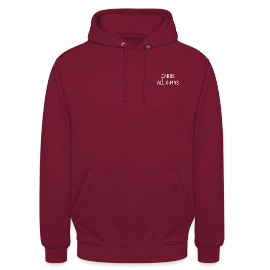 CARBS ALL X-MAS | Unisex Hoodie - Bordeaux