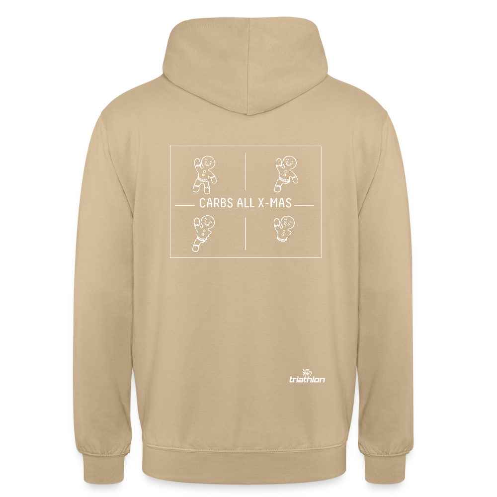 CARBS ALL X-MAS | Unisex Hoodie - Beige