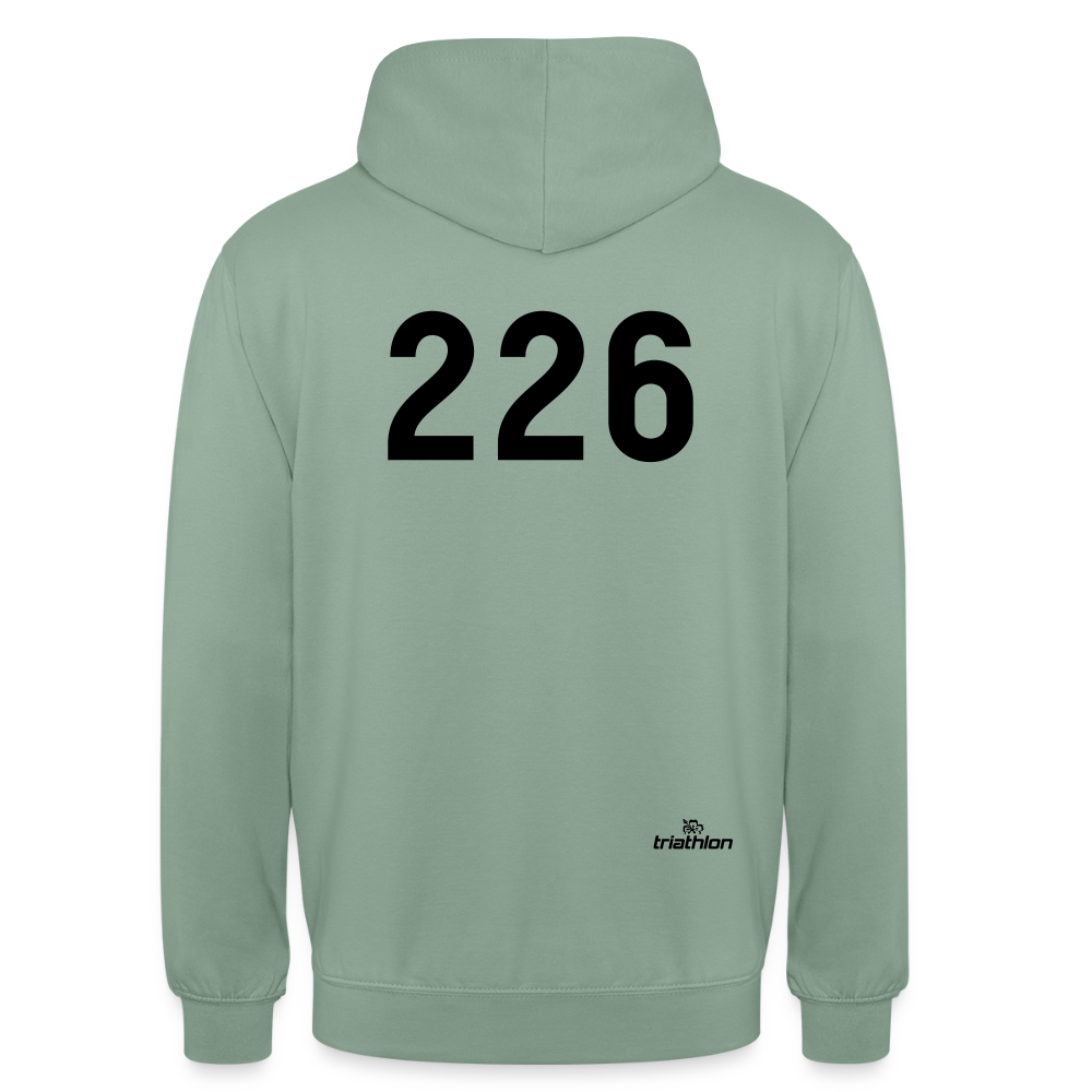 Going Long | Hoodie mit großer 226 - Graugrün