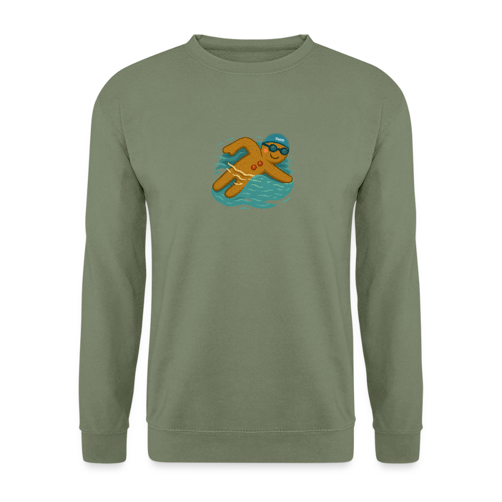 SWIM Lebkuchenmann | Unisex Pullover - Armeegrün