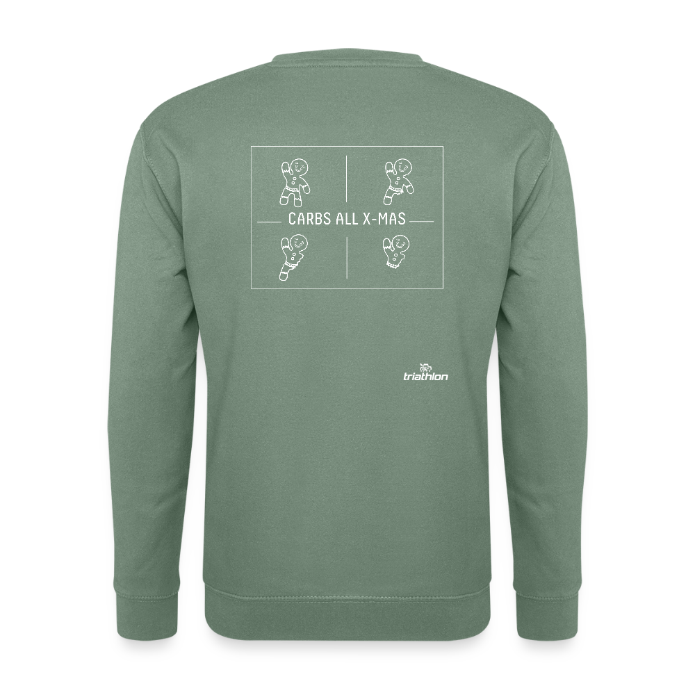 CARBS ALL X-MAS | Unisex Pullover - Graugrün
