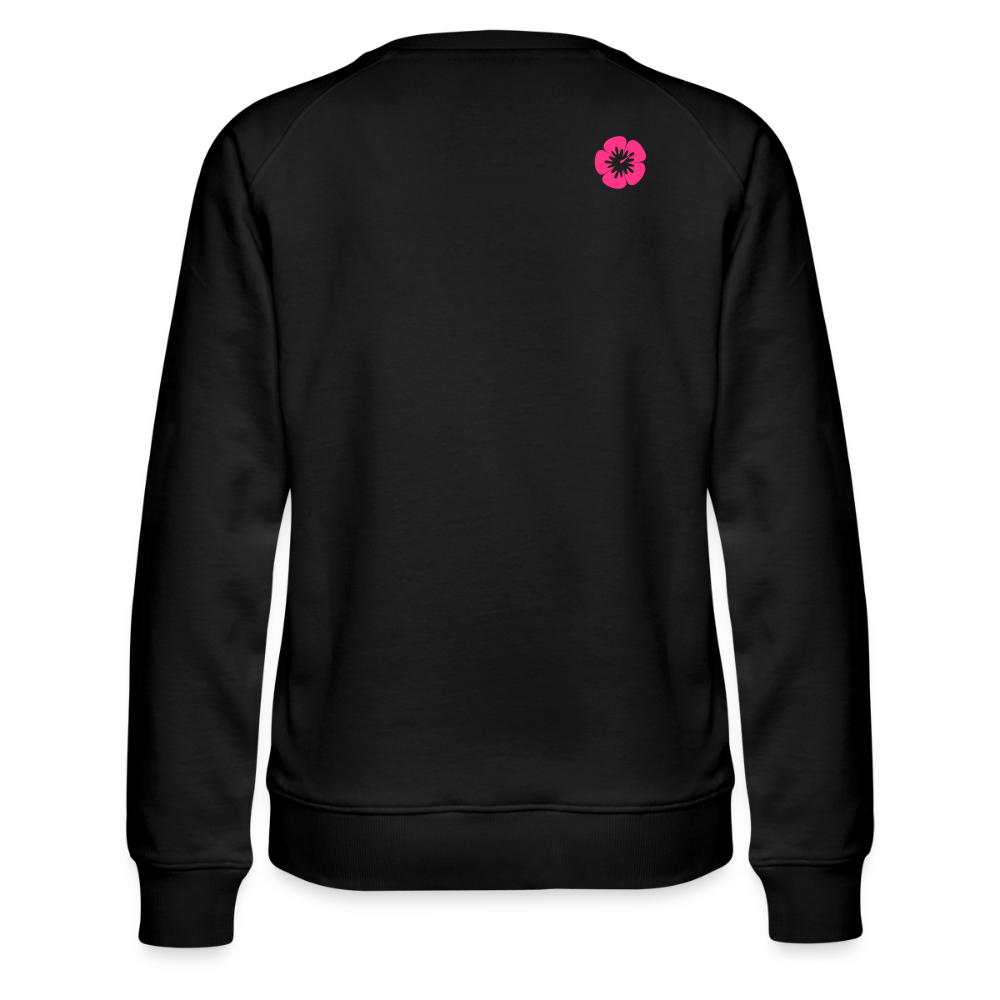 kona25: Damen Pullover | Logo in Neonpink - Schwarz