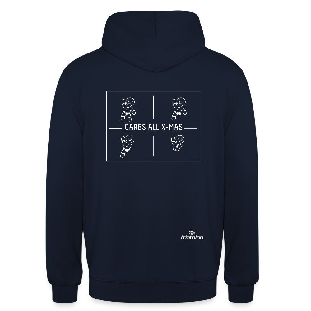 CARBS ALL X-MAS | Unisex Hoodie - Navy