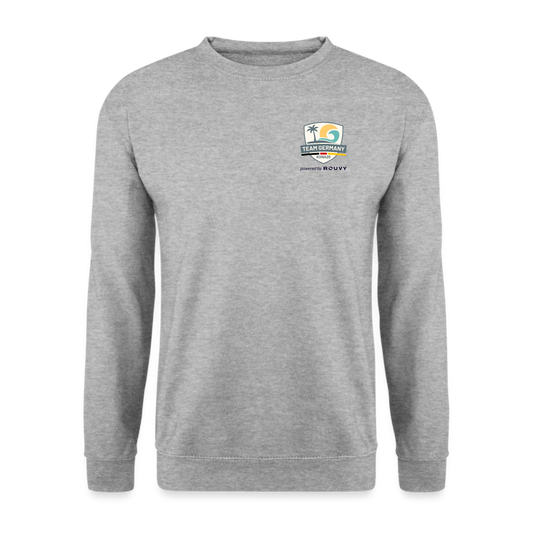 Unisex Pullover - Weißgrau meliert