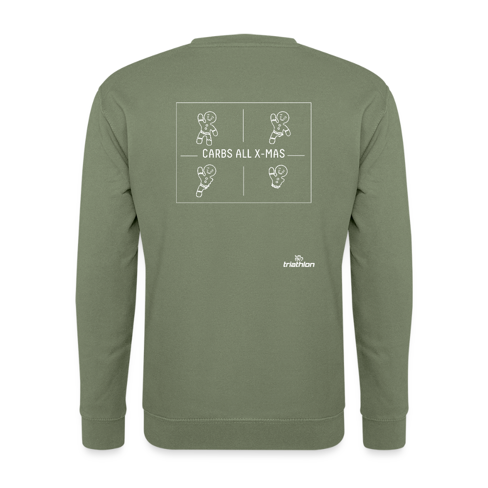 CARBS ALL X-MAS | Unisex Pullover - Armeegrün