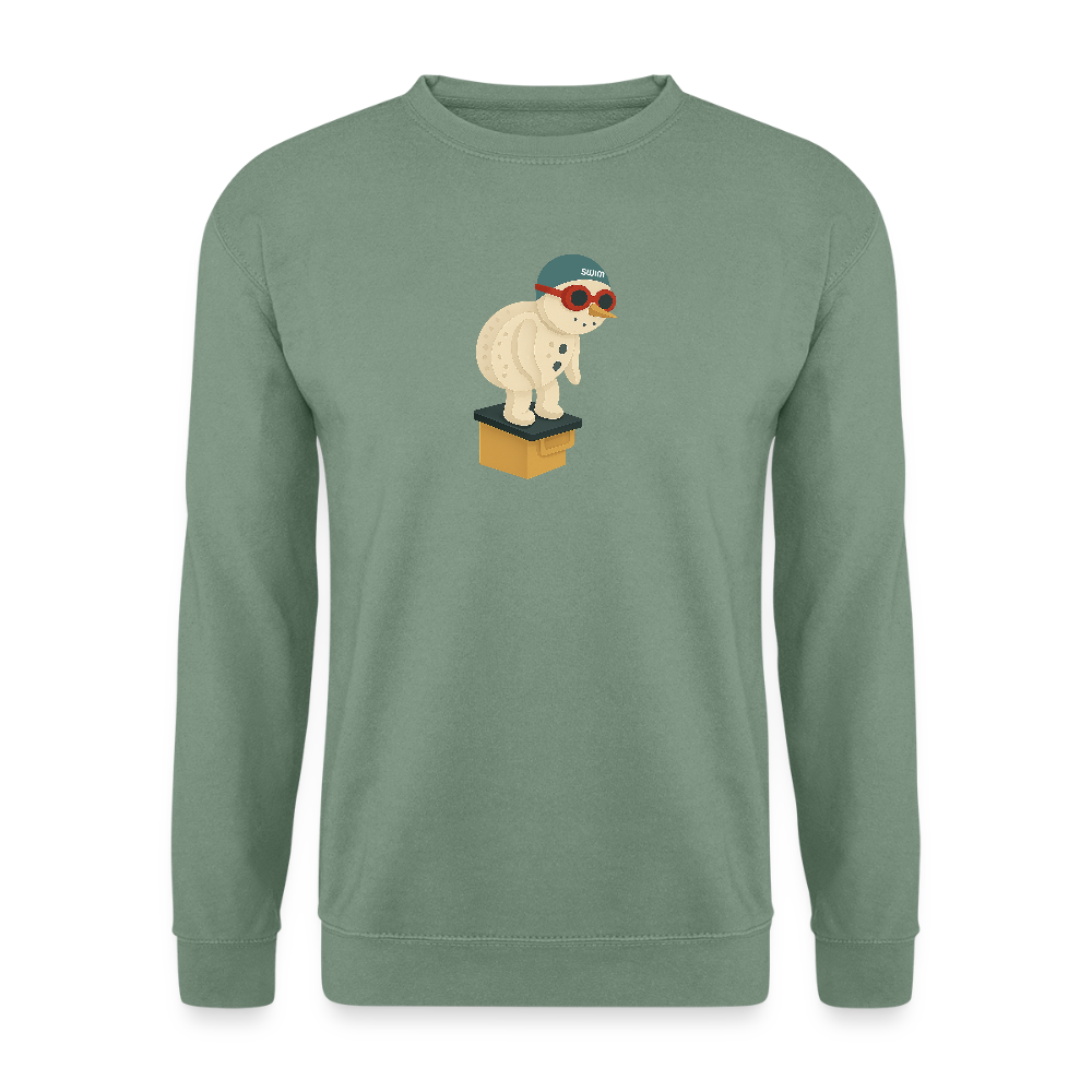 SWIM Schneemann | Unisex Pullover - Graugrün