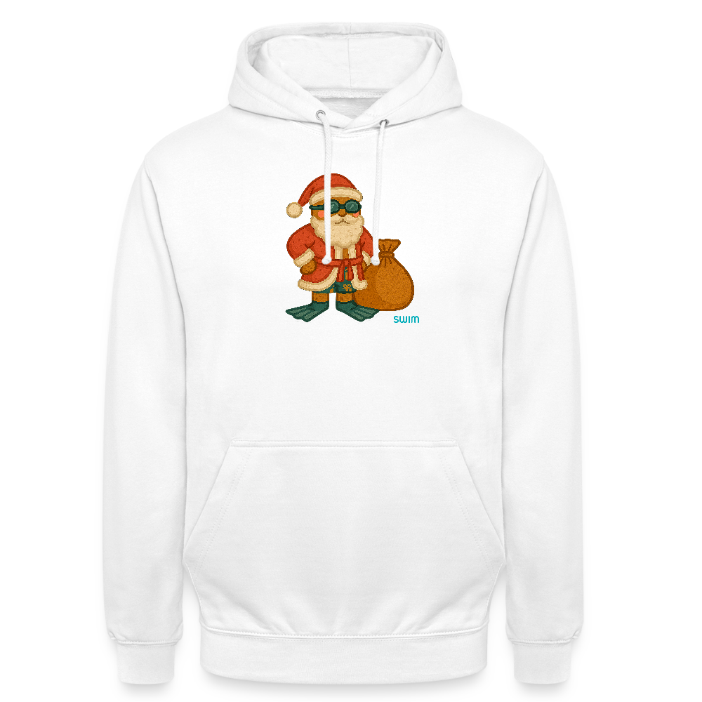 SWIM Weihnachtsmann | Unisex Hoodie - Weiß