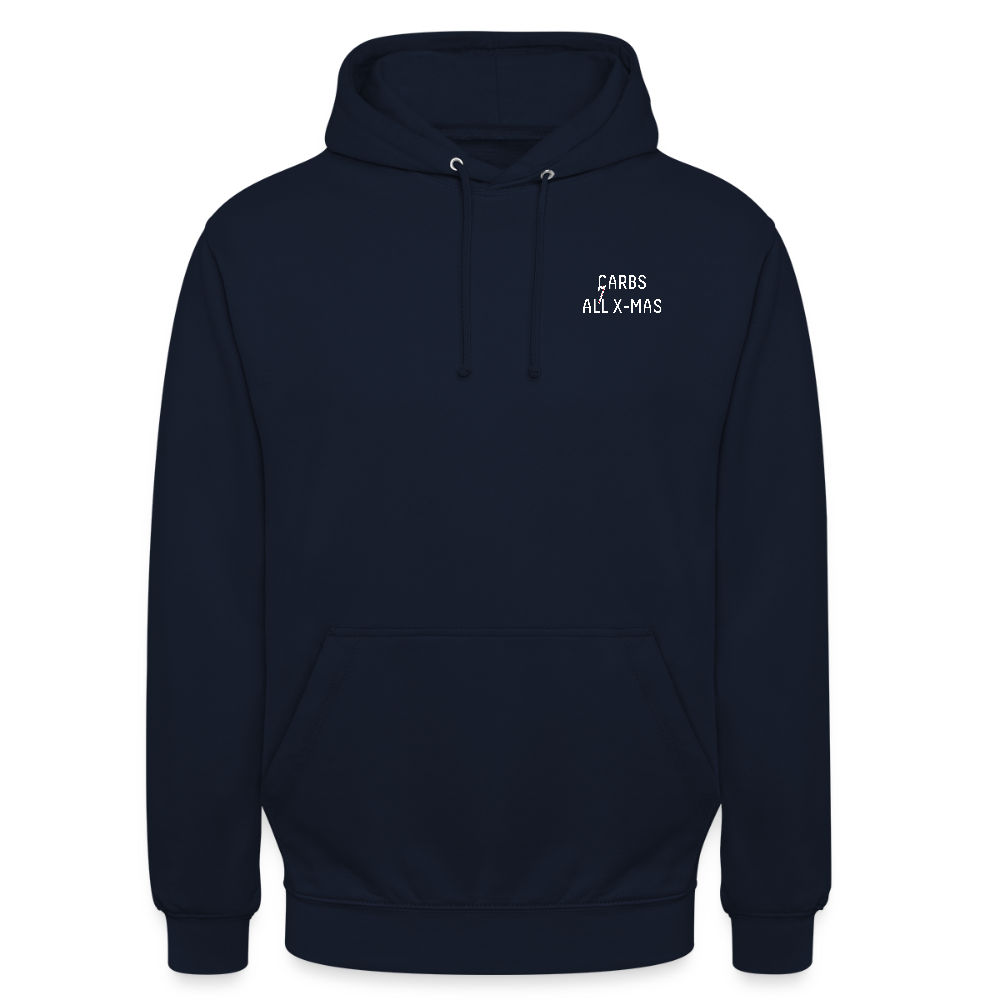 CARBS ALL X-MAS | Unisex Hoodie - Navy