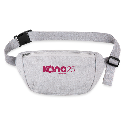 kona25: Gürteltasche | Logo in Magenta - Grau meliert