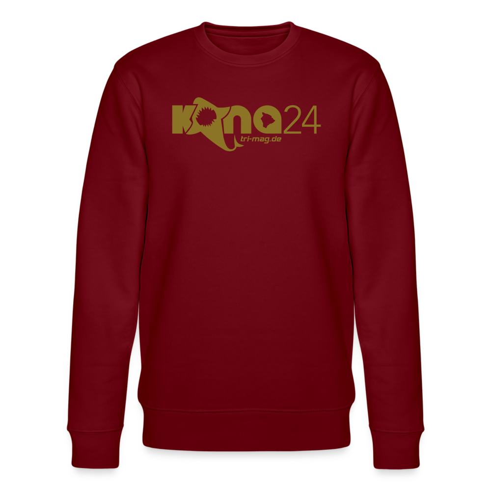 kona24: Pulli | Männer mit Logo in gold - Burgunderrot